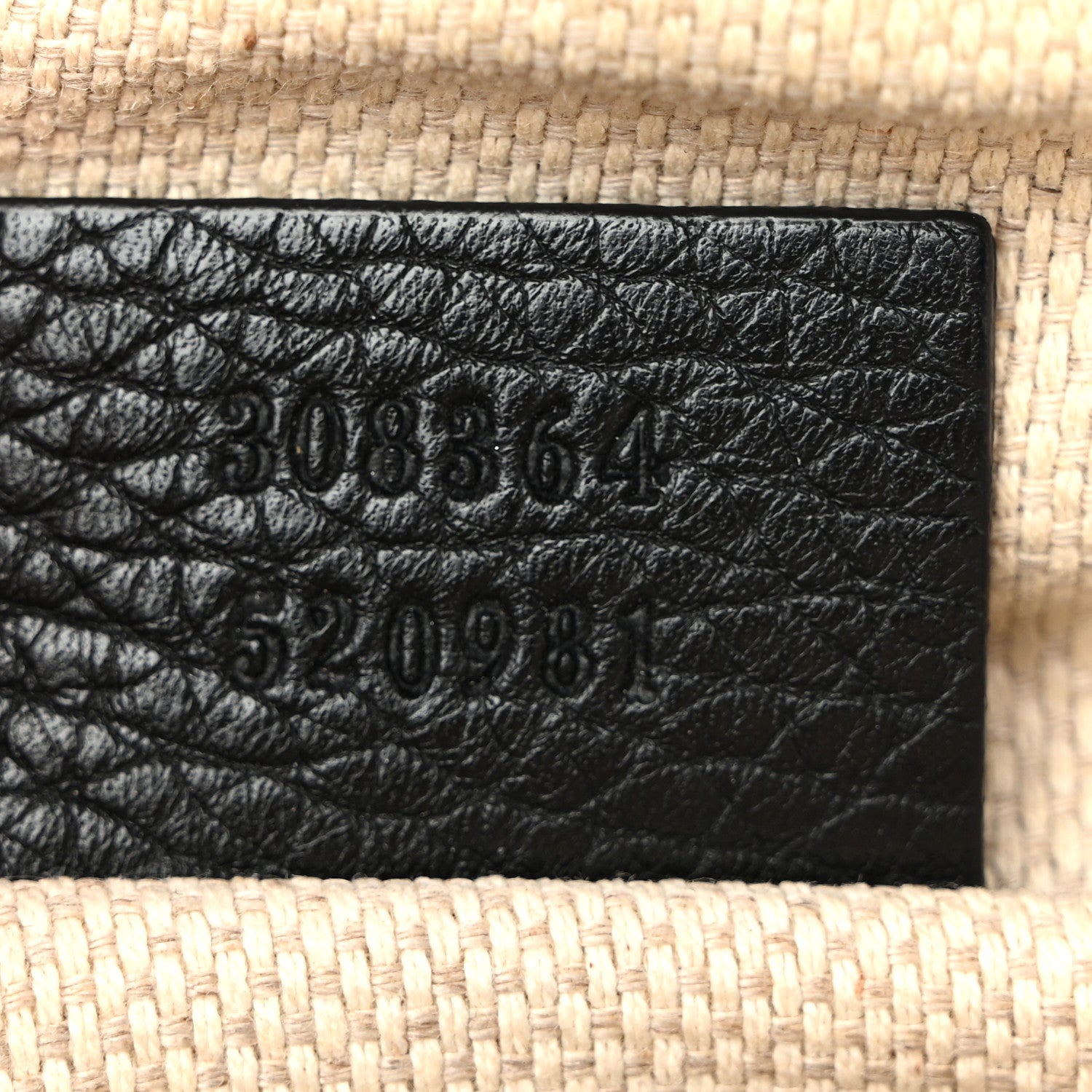 Pebbled Calfskin Small Soho Disco Bag Black