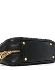 Nappa Matelasse Large Arcadie Top Handle Bag Black
