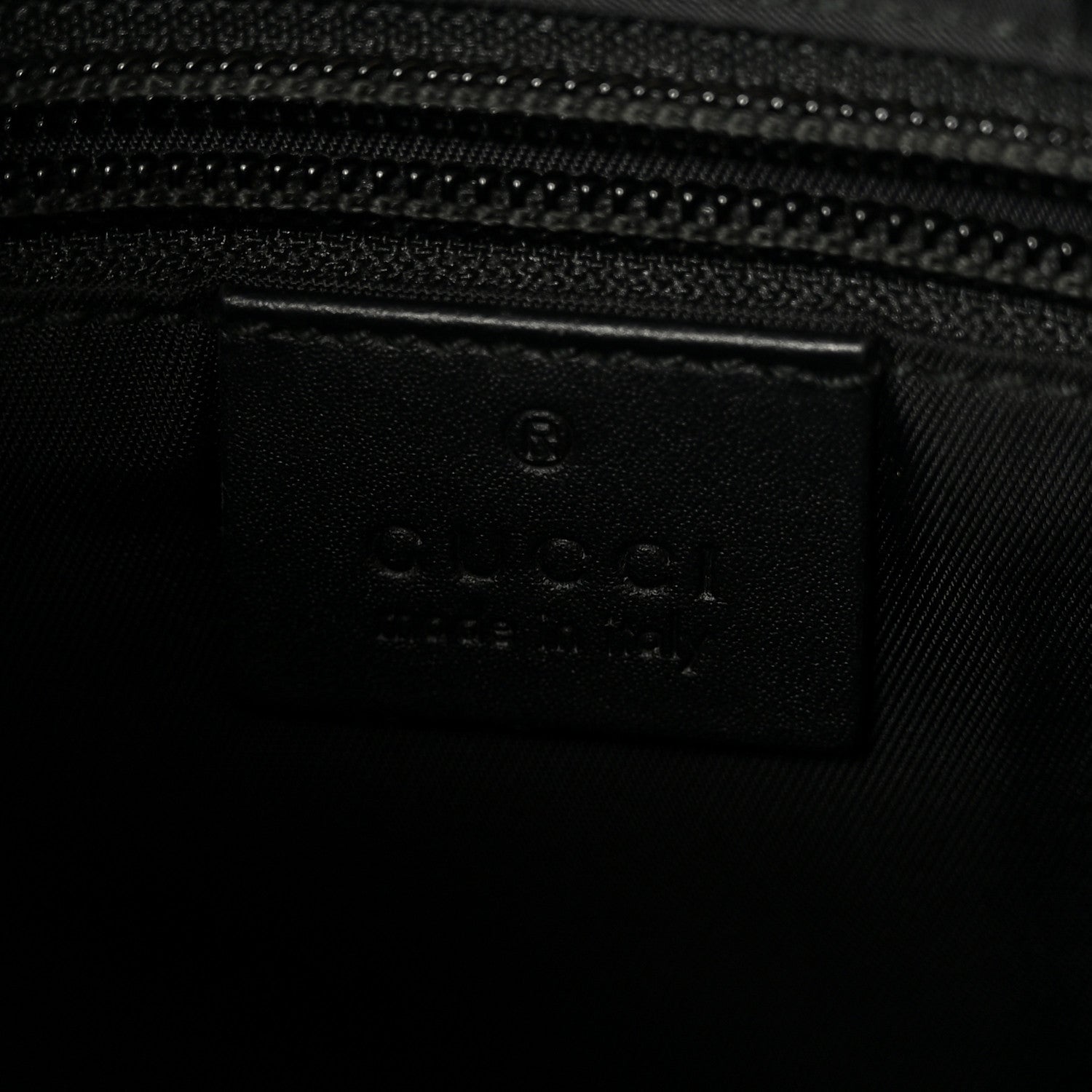 GG Supreme Monogram Web Messenger Bag Black