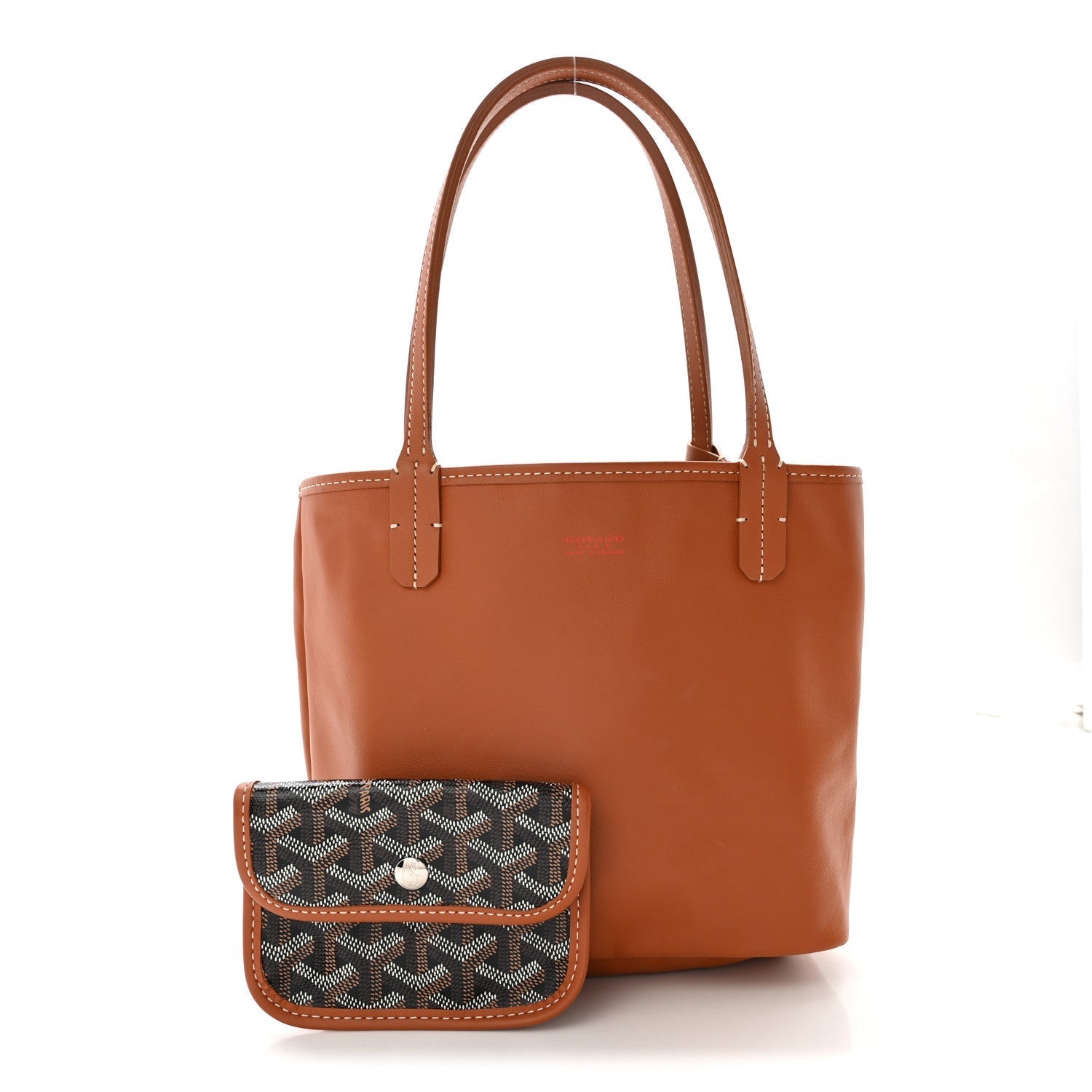 Goyardine Reversible Mini Anjou Black Gold