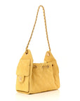 Suede Quilted Mini CHNL 25 Handbag Yellow