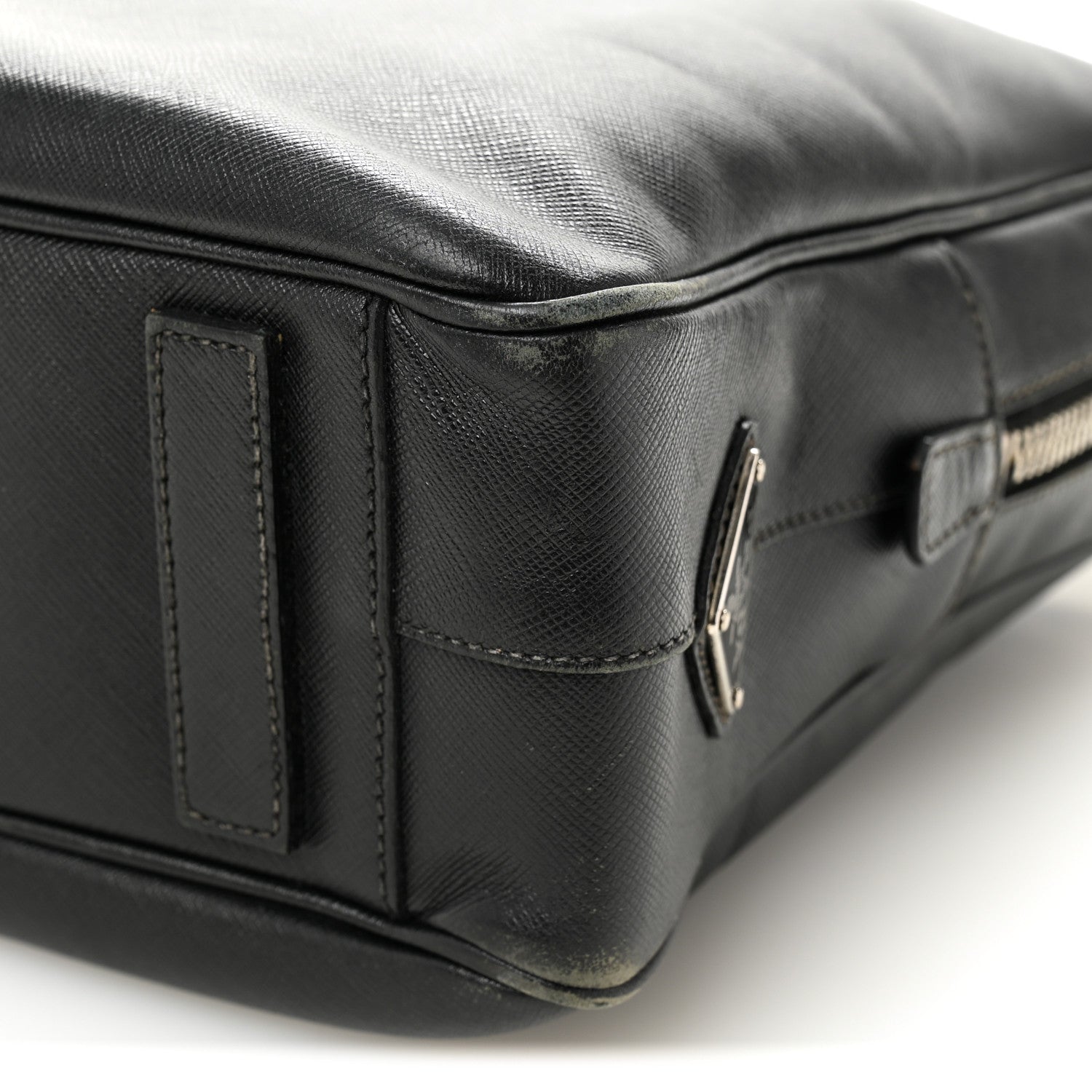 Saffiano Travel Briefcase Black