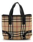 House Check Studded Small Tote Black