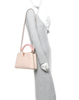 Taurillon Ostrich Capucines BB Powder Pink Beige