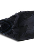 Canvas Embroidered Camouflage Book Tote Blue
