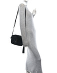 Calfskin Matelasse Monogram Lou Camera Bag Black