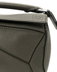 Calfskin Mini Puzzle Bag Khaki Green