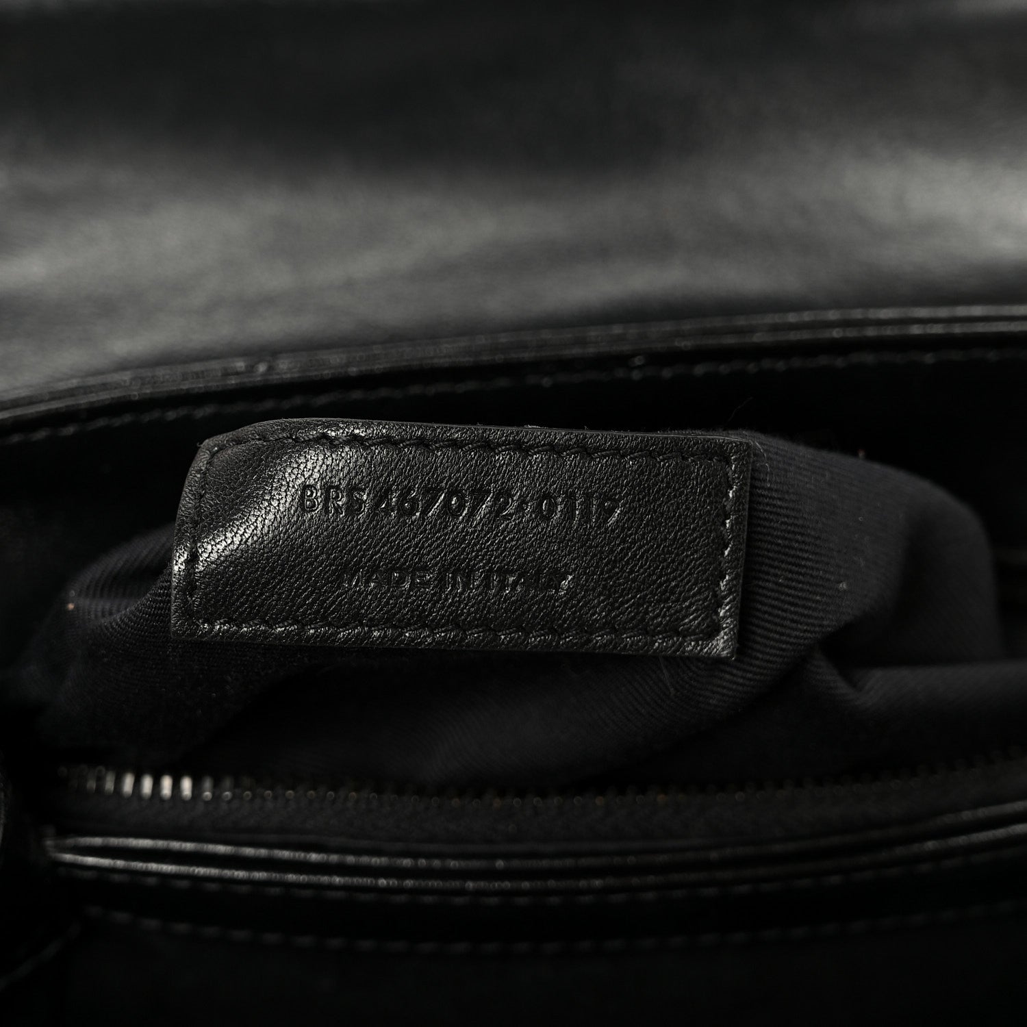 Calfskin Y Quilted Monogram Monochrome Toy Loulou Crossbody Bag Black
