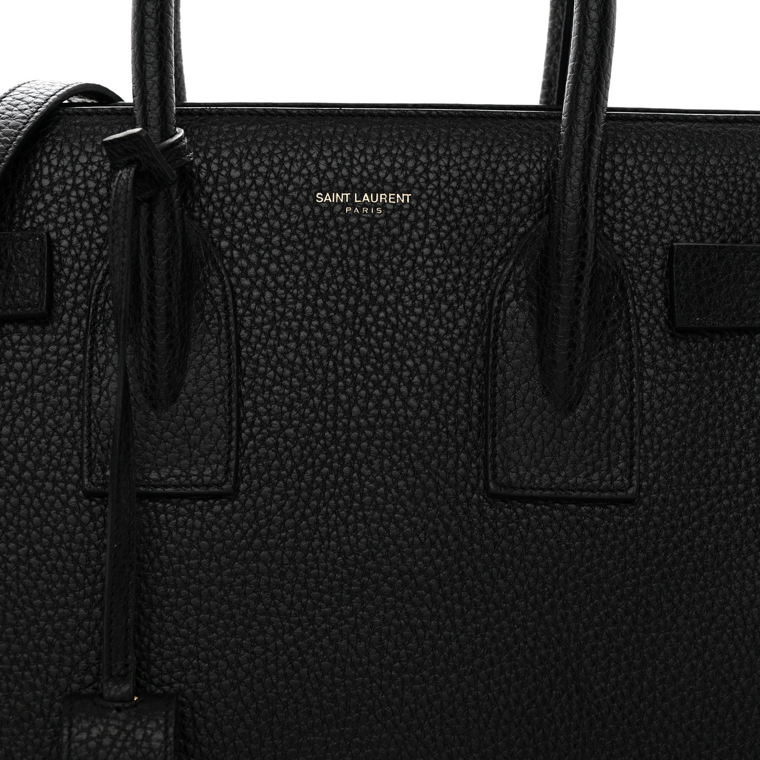 Grained Calfskin Small Sac De Jour Black