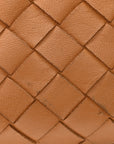 Nappa Intrecciato Teen Jodie Hobo Caramel