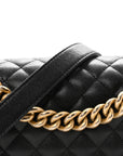 Caviar Quilted Medium Boy Flap Black