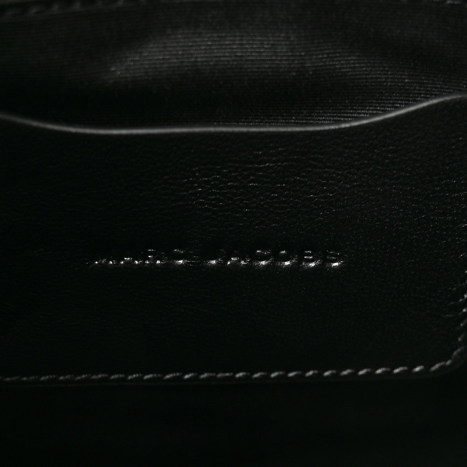 Calfskin Small The Monogram Tote Black White