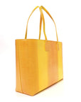 Calfskin Lizard Embossed Medium London Tote Marigold