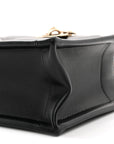 Calfskin Macrocannage Mini Book Tote Black
