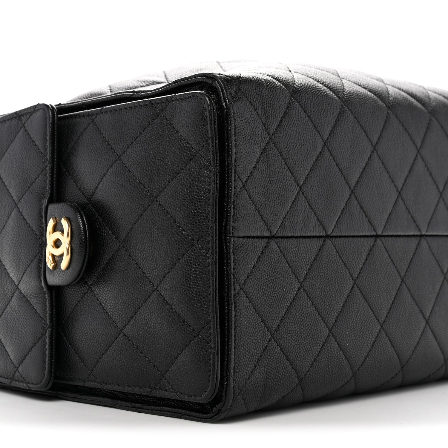 Caviar Quilted Medium CHNL 25 Handbag Black