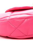 Lambskin Quilted CHNL 19 Hobo Pink