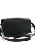 Smooth Calfskin Medium Le 7 Shoulder Bag Black