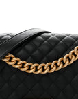 Caviar Quilted Medium Boy Flap Black