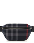 House Check Sonny Bum Bag Navy Grey