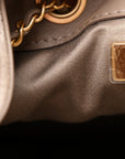 Suede Quilted Small CHNL 25 Handbag Dark Grey