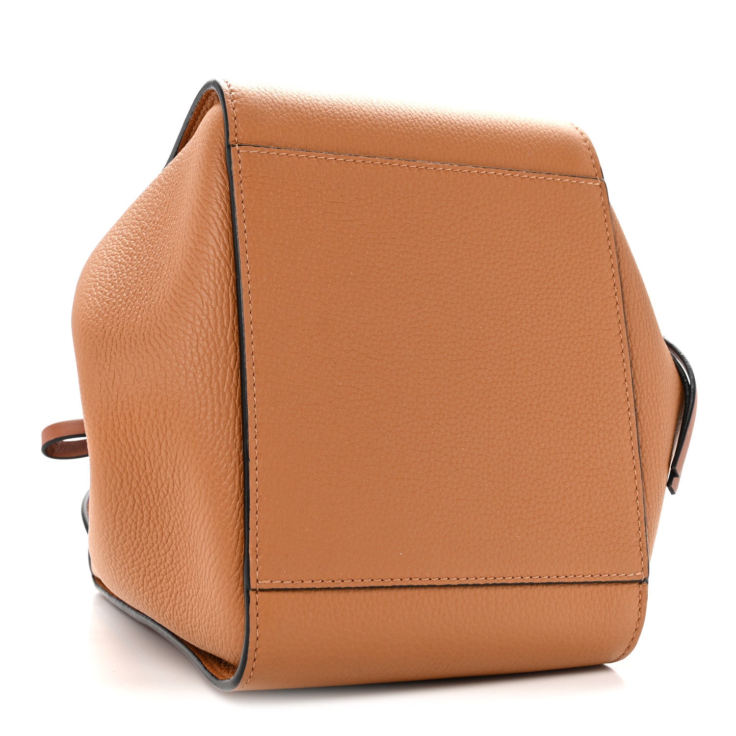 Grained Calfskin Mini Hammock Shoulder Bag Light Caramel