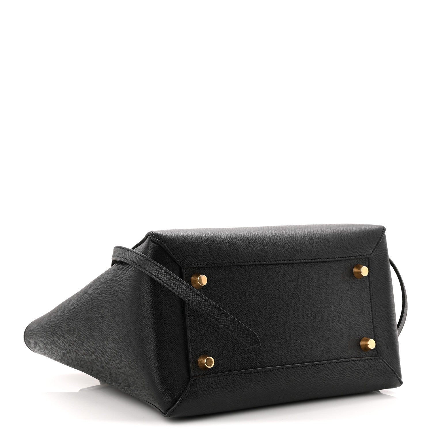 Grained Calfskin Mini Belt Bag Black