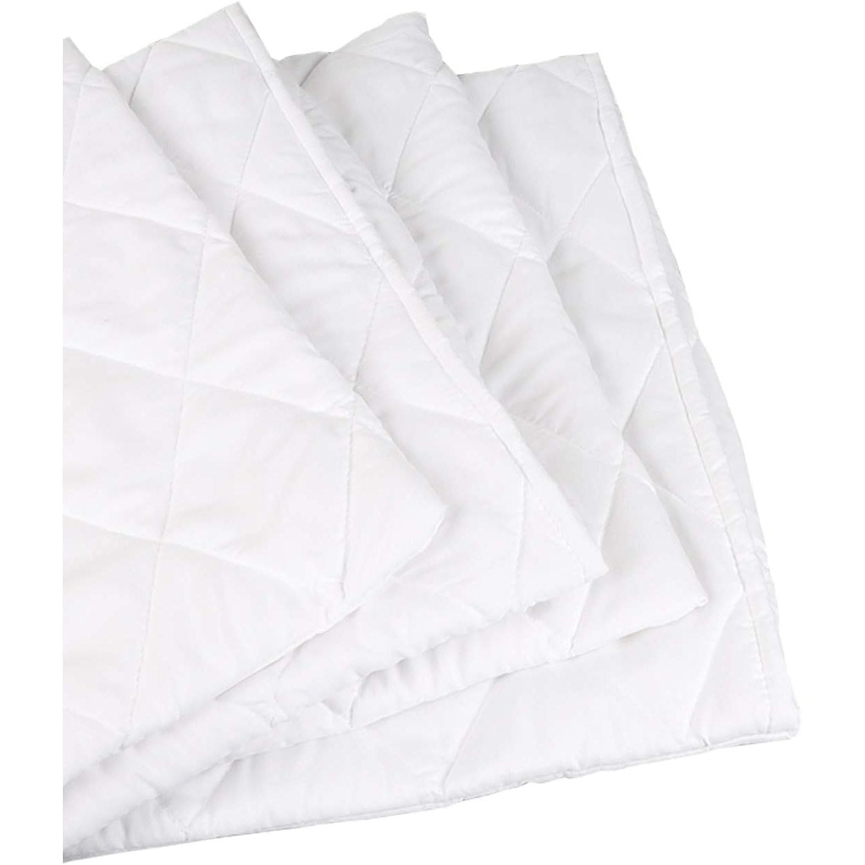 Vaccaro Ultra Luxe Quilted Zipped Pillow Protectors - 50 x 75 cm - White