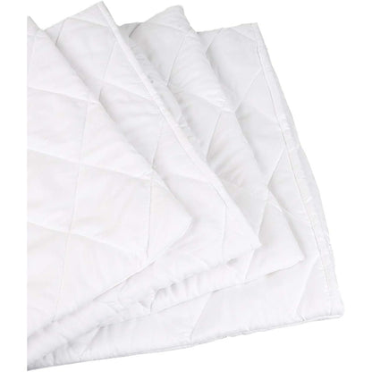 Vaccaro Ultra Luxe Quilted Zipped Pillow Protectors - 50 x 75 cm - White