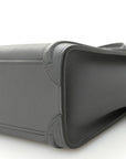 Baby Drummed Calfskin Nano Luggage Kohl