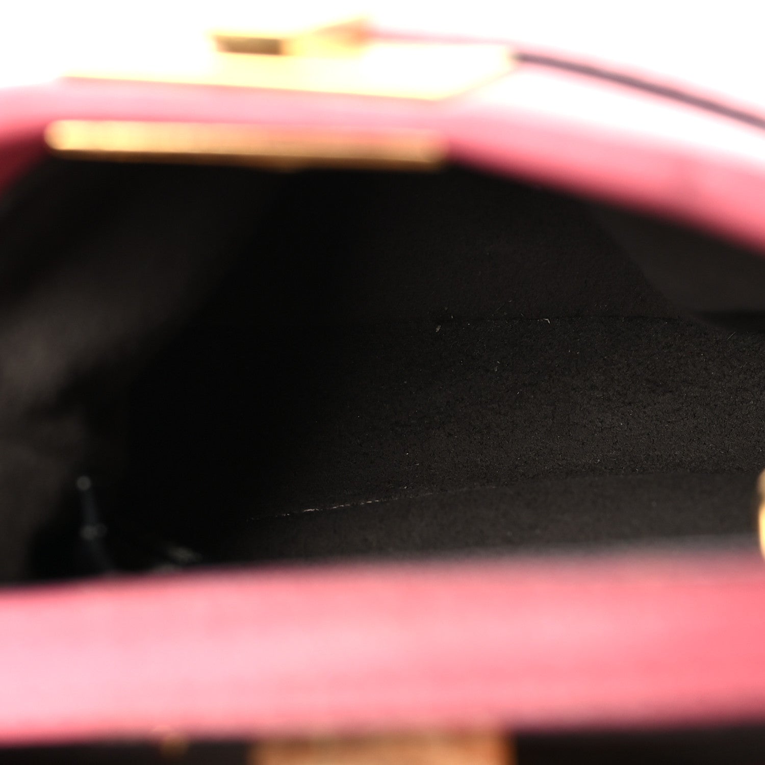 Shiny Nappa Micro Peekaboo Iconic Satchel  Rosa Fluo