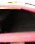 Shiny Nappa Micro Peekaboo Iconic Satchel  Rosa Fluo