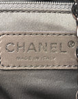 Snakeskin Rock and Chain Hobo Black