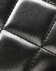 Lambskin Quilted Medium Trendy CC Flap Dual Handle Bag Black