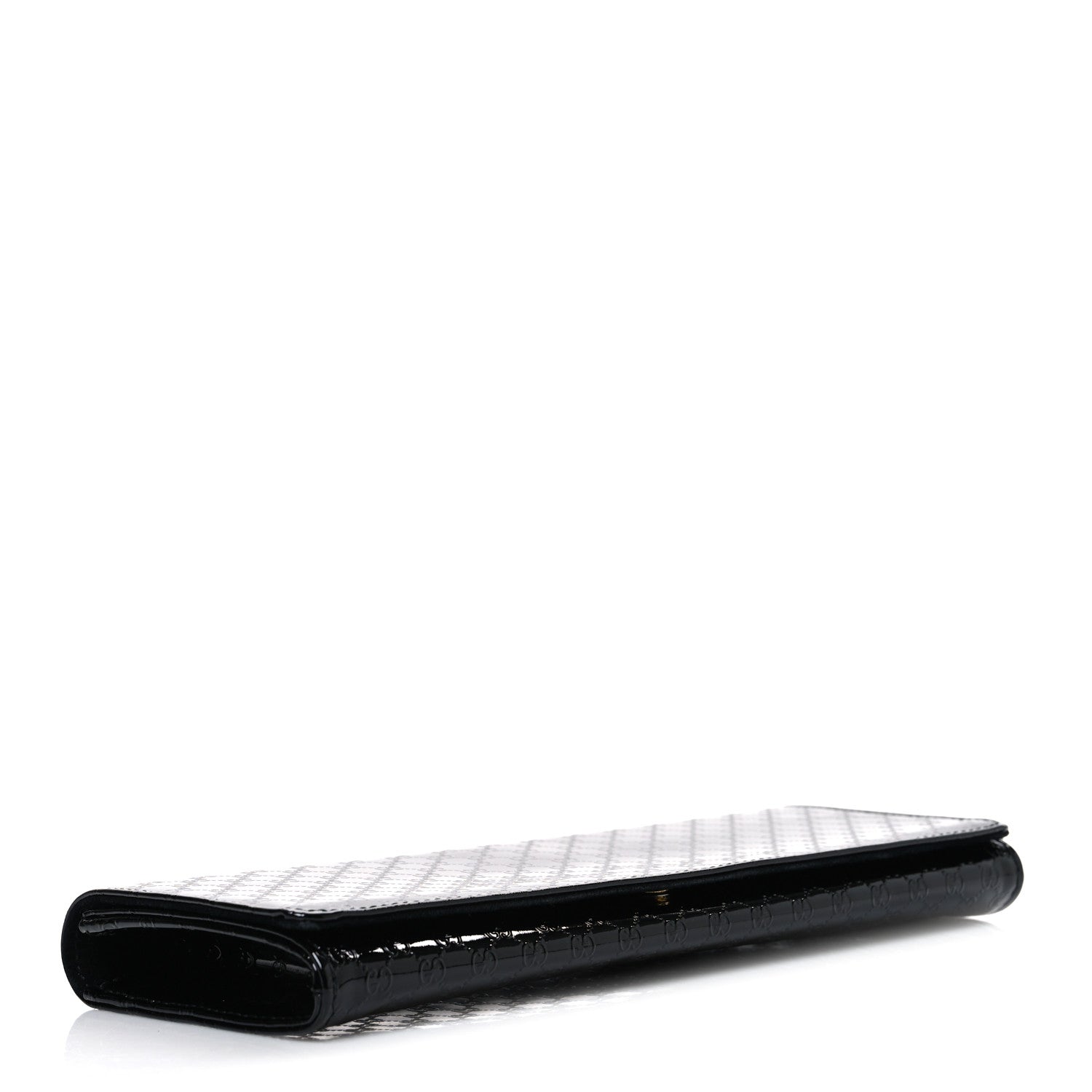 Patent MicroGCCIssima Small Broadway Clutch Black