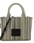 Calfskin Small The Monogram Tote Black White