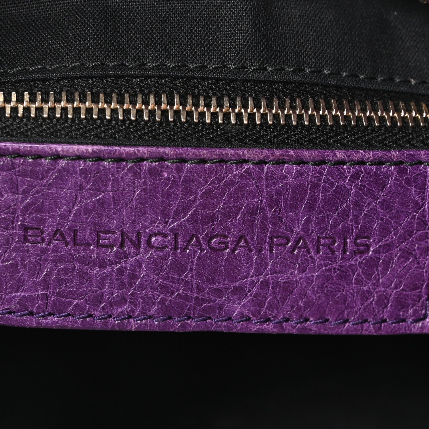 Agneau Classic Gold Hardware Velo Dark Violet