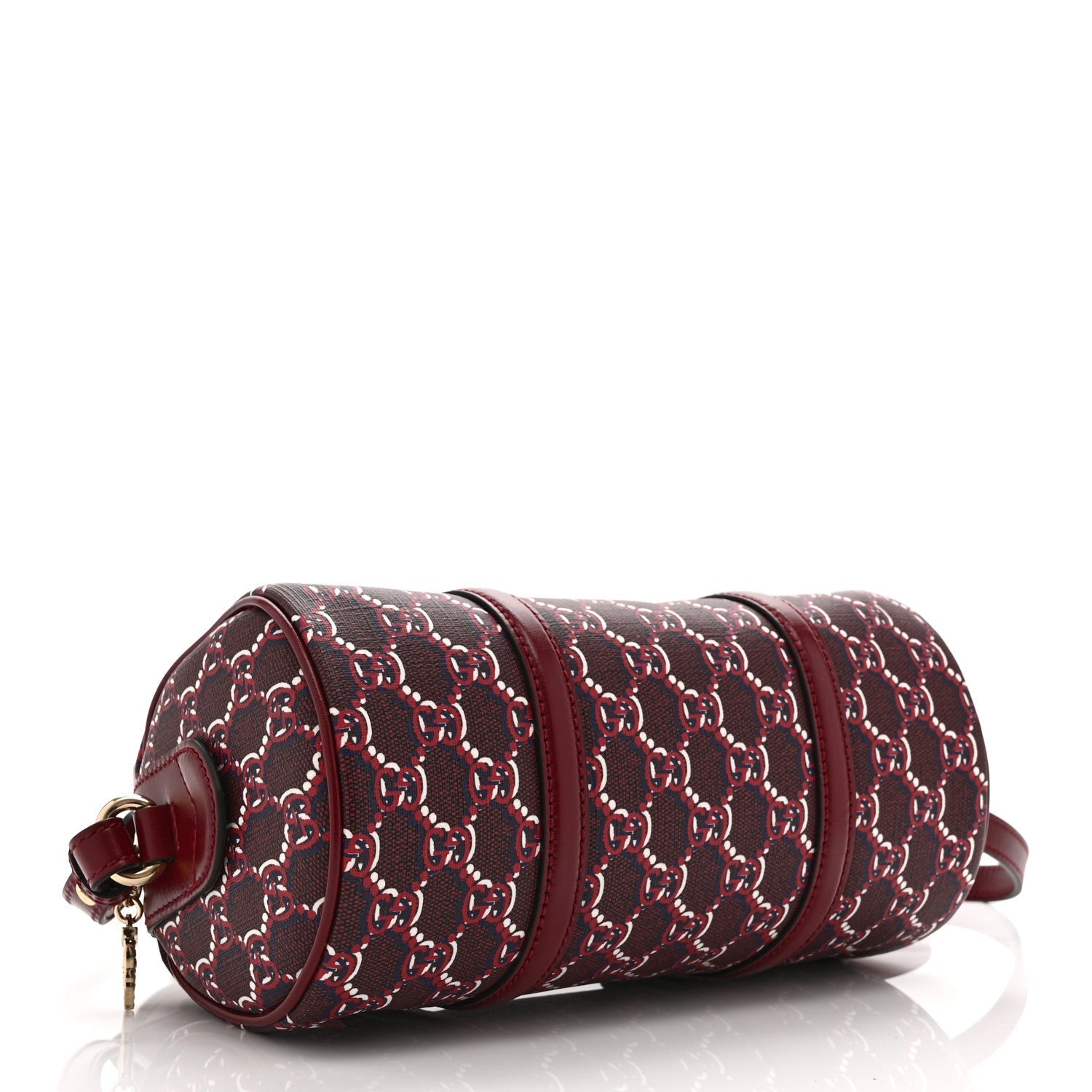 GG Shadow Monogram Ophidia Top Handle Bowler Bag  Rosso Ancora Red