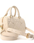Calfskin Macrocannage Groove 20 Bag Dusty Ivory