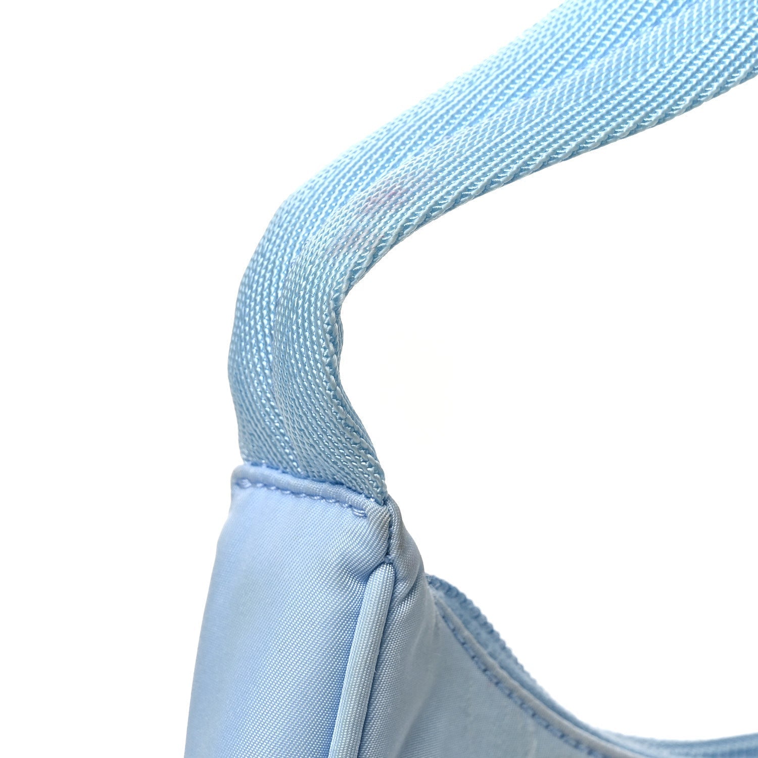 Tessuto Nylon Mini Re-Edition 2000 Bag Celeste