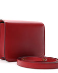 Box Calfskin Teen Classic Box Flap Bag Red