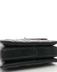 Lambskin Quilted Mini Trendy CC Dual Handle Flap Bag Black