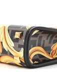 X VERSACE Vitello King Catalan Mirror Plexiglass Fendace FF Baroque Logo Mini FNDI Sunshine Shopper Tote Black Gold