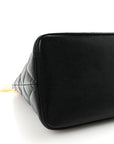 Caviar Quilted Medallion Tote Black