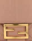 Nappa FF 1974 Embossed Baguette Rosa Bourbon