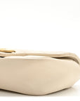 Calfskin Matelasse Super Mini GG Marmont Shoulder Bag White