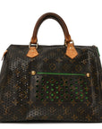 Monogram Perforated Speedy 30 Green