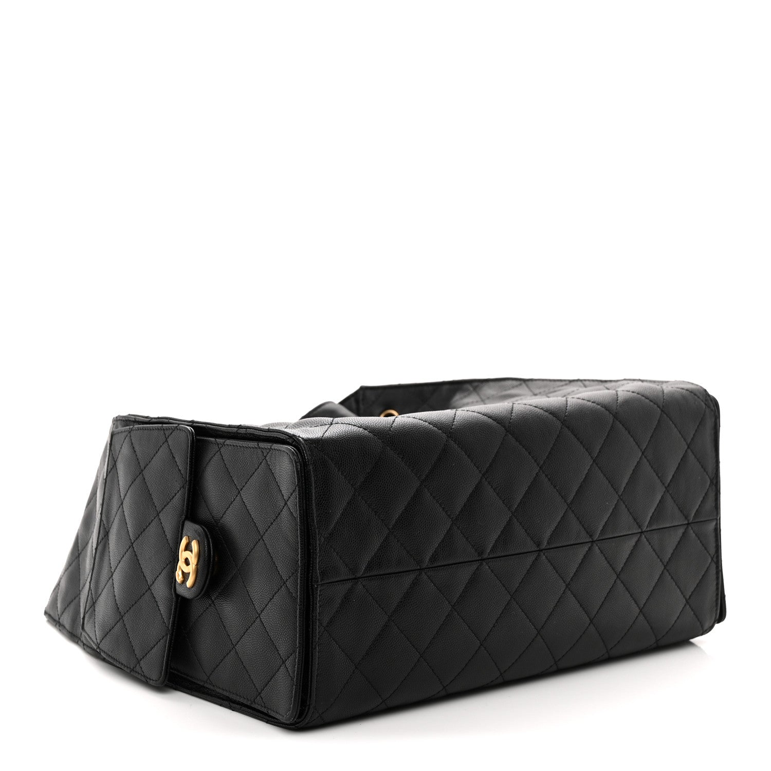 Caviar Quilted Medium CHNL 25 Handbag Black