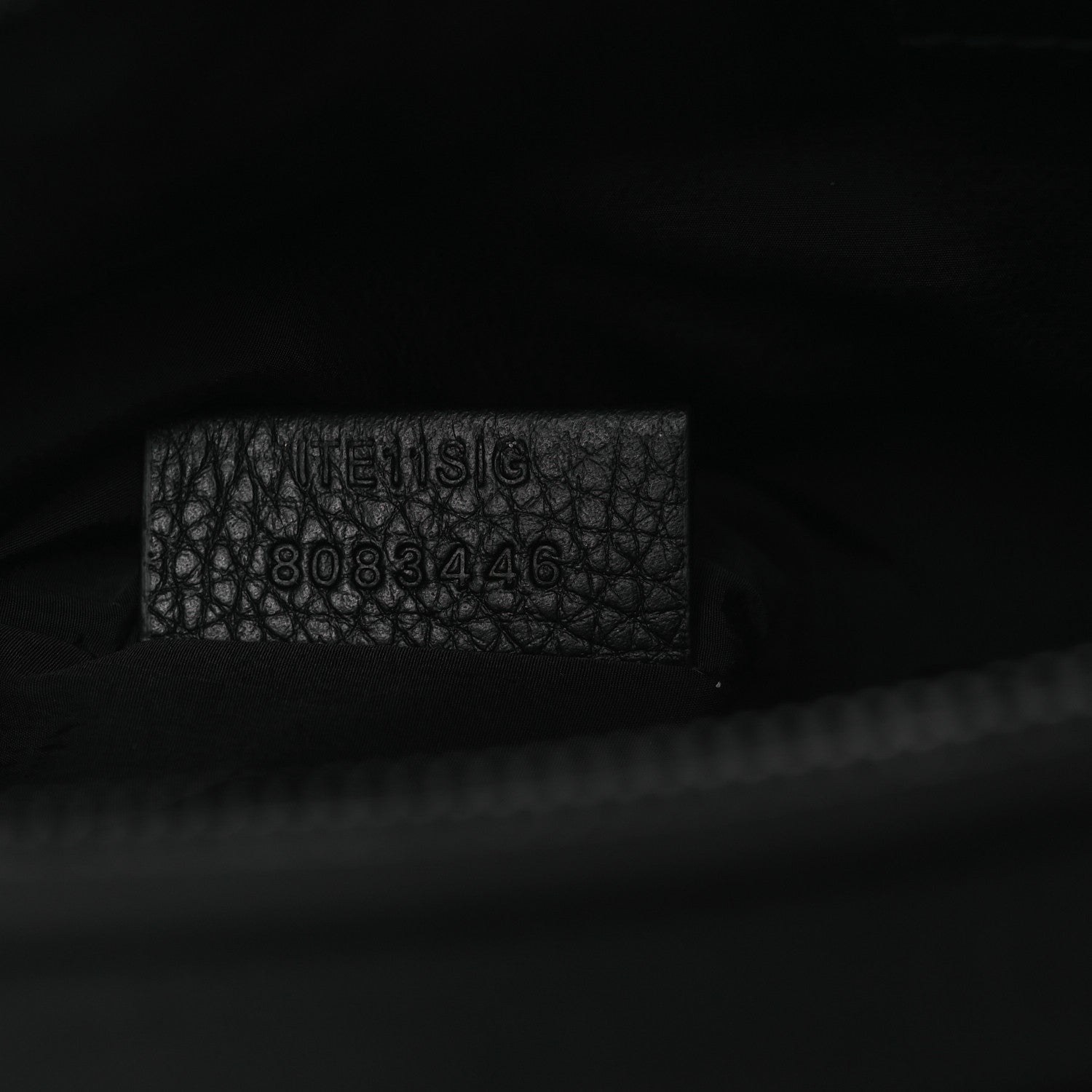 Nylon Jacquard Check Belt Bag Black