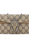 GG Supreme Monogram Super Mini Dionysus Shoulder Bag Taupe