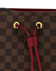 Damier Ebene Neonoe MM Cherry Berry